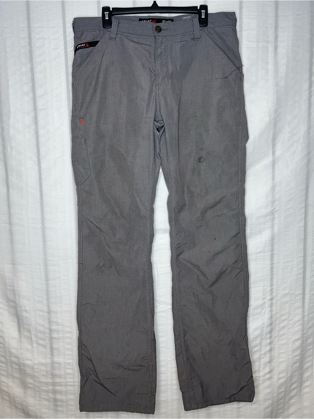 Ariat FR M4 Relaxed Boot Carpenter Pants Mens 36x36 Gray Bootcut Mid Rise Stretc